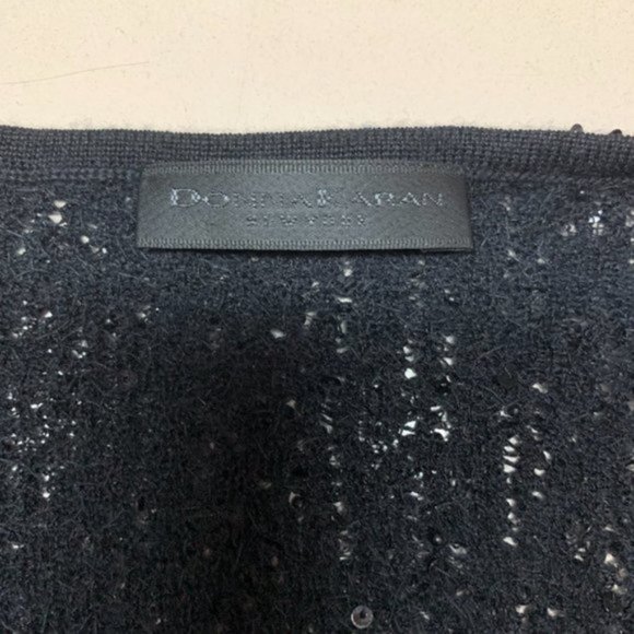 Donna Karan Silk Cashmere Beaded Top - Picture 4 of 5